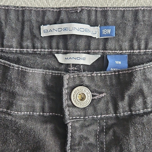 BandolinoBlu Jeans Women's 18W (41Wx29L) Mandie Black Stretch LB2207 YD-SBK - Picture 9 of 16